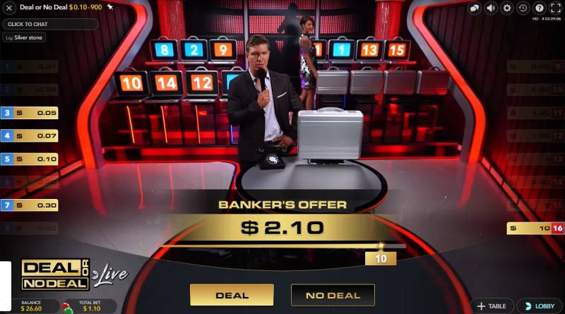Cơ chế vận hành của Deal or No Deal tại live casino