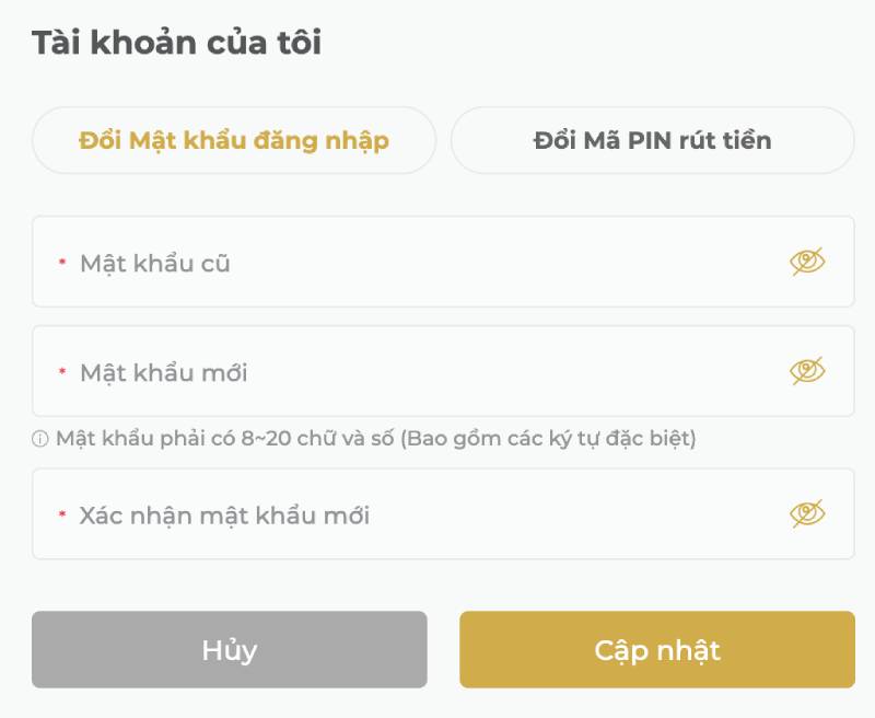 Sử dụng mật khẩu mạnh và bảo mật