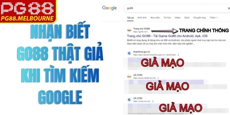 Những hiểm họa tiềm ẩn của web Go88 mạo danh